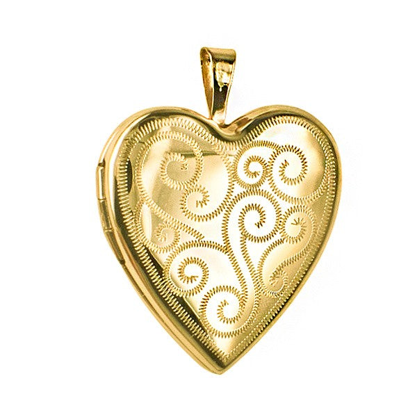9ct yellow gold heart locket