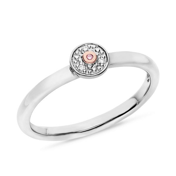 9ct white gold Argyle Pink Diamond Ring