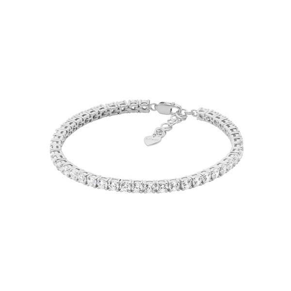 Sterling Silver Ellani Cubic Zirconia Tennis Bracelet