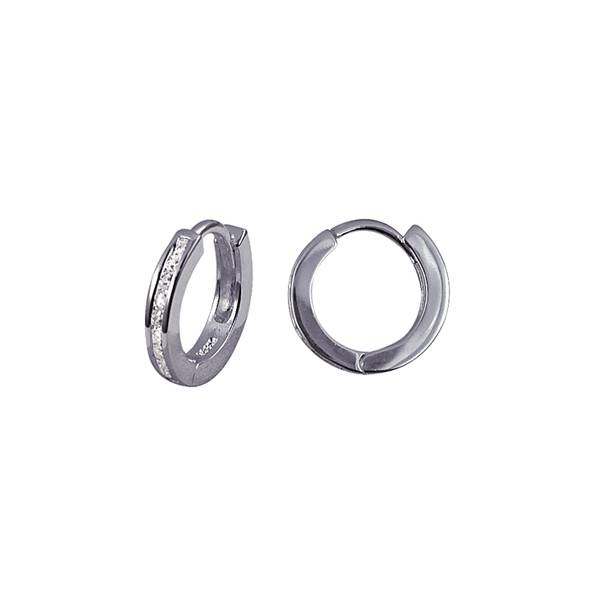SS Cubic Zirconia Huggies