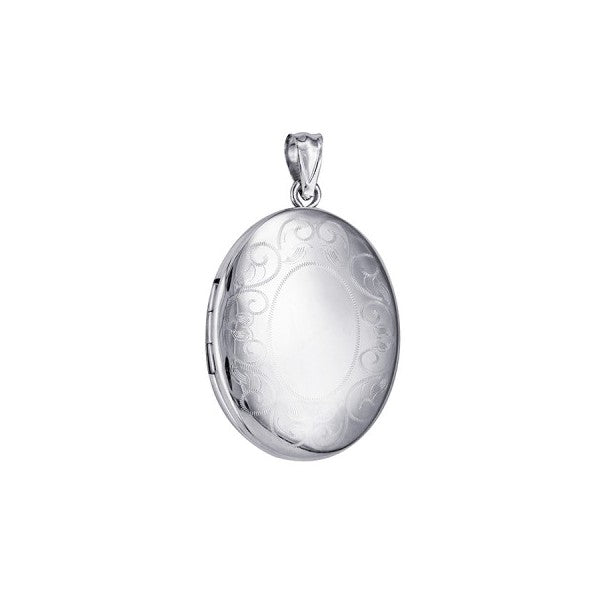 Sterling Silver Oval Locket