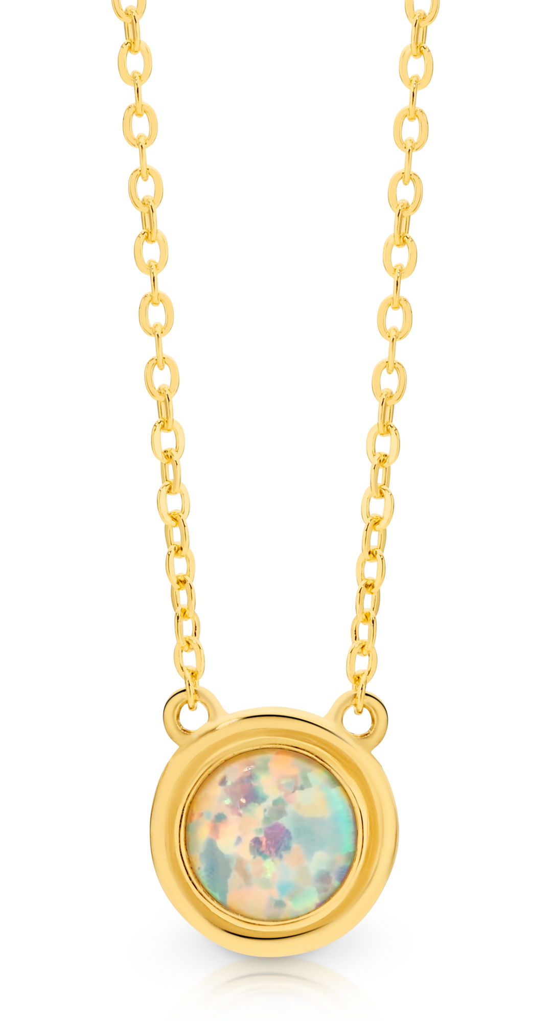 9ct Yellow Gold Opal Necklace