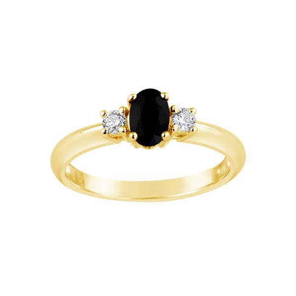 9ct yellow gold Sapphire and Diamond Ring