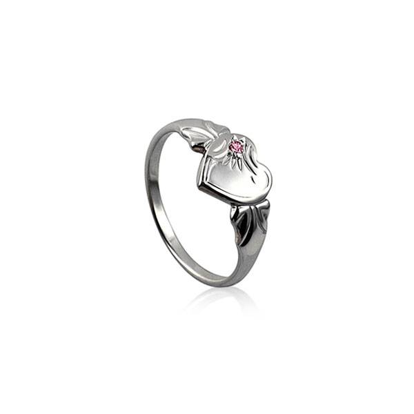 Sterling Silver October Signet Ring