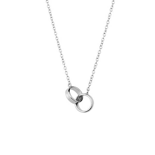 SS 2 Circles Necklace