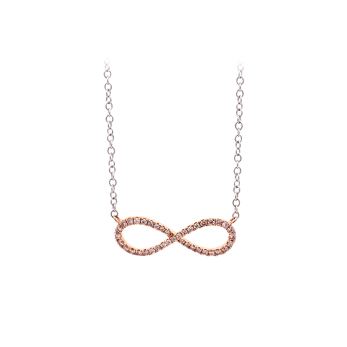 18ct rose and white gold Argyle Pink Diamond Necklace - Infinate