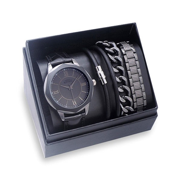 Mens Republic Watch and Bracelet Set