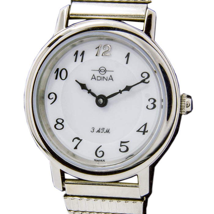 Adina Ladies everyday steel stetch band watch