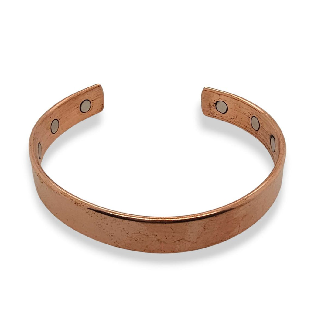 copper cuff bangle with magnets