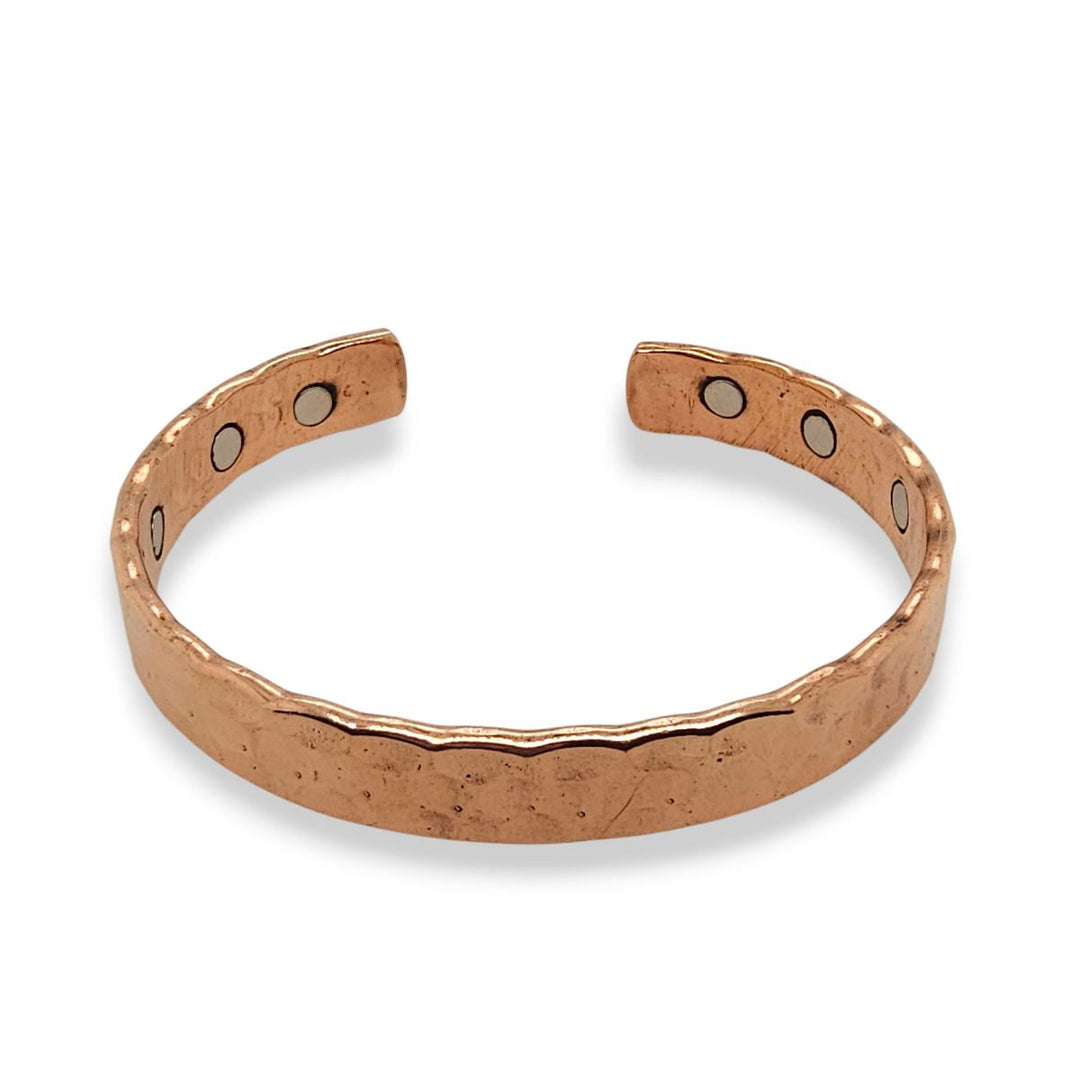 copper cuff bangle with magnets