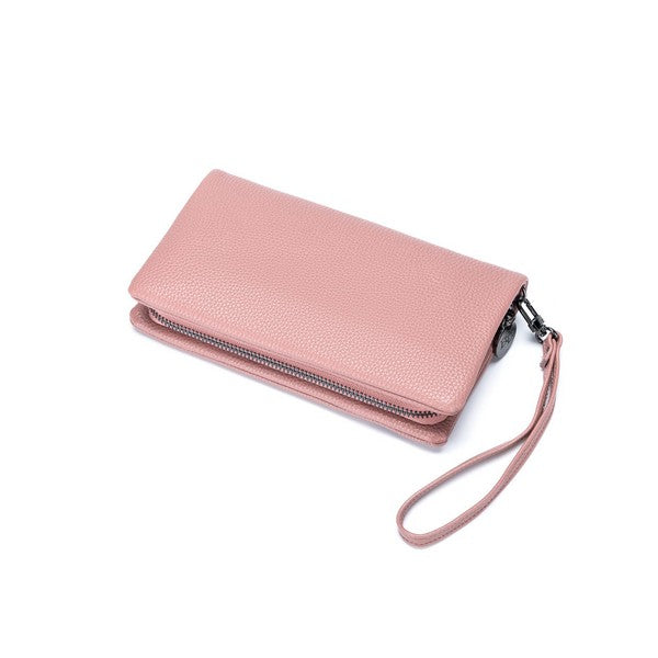 Mavie Phone Holding Wallet - Deep Pink