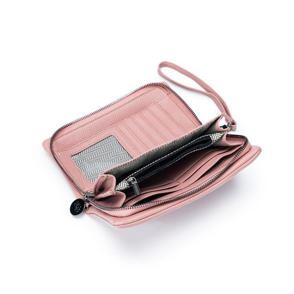 Mavie Phone Holding Wallet - Deep Pink