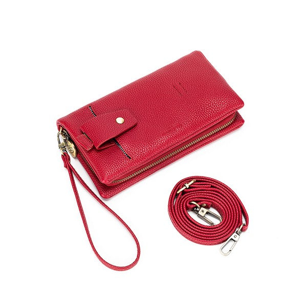 Mavie Phone Holding Wallet - Raspberry