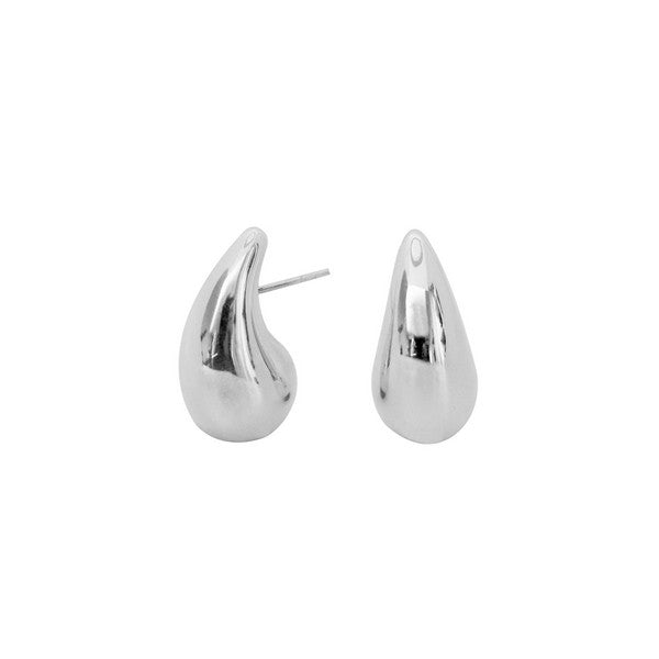 Sterling Silver Waterdrop Earrings - 33mm