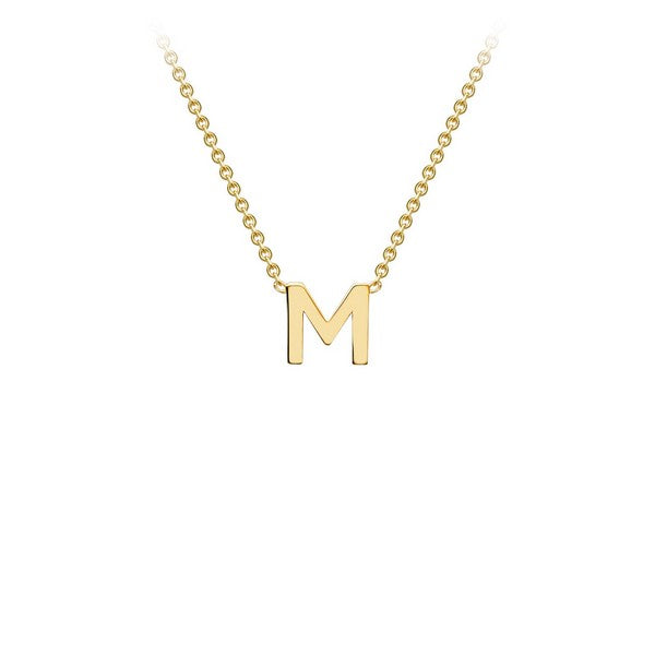 9ct yellow gold Initial M Necklace