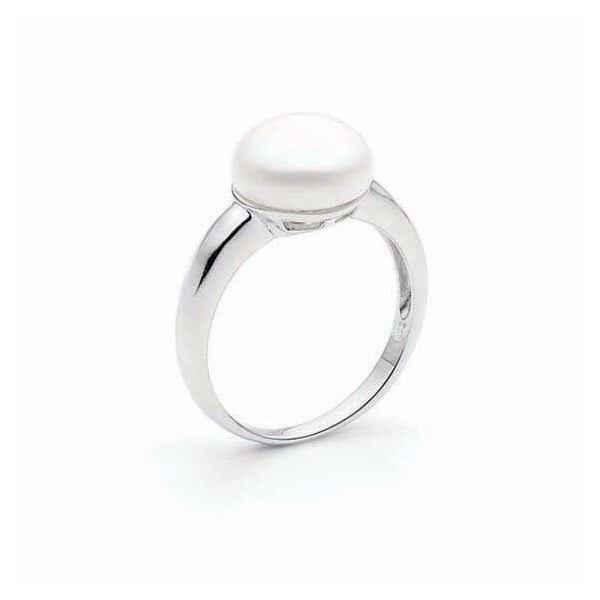 sterling silver freshwater pearl ring