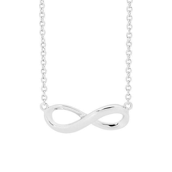 Sterling Silver Ellani Infinity Necklace