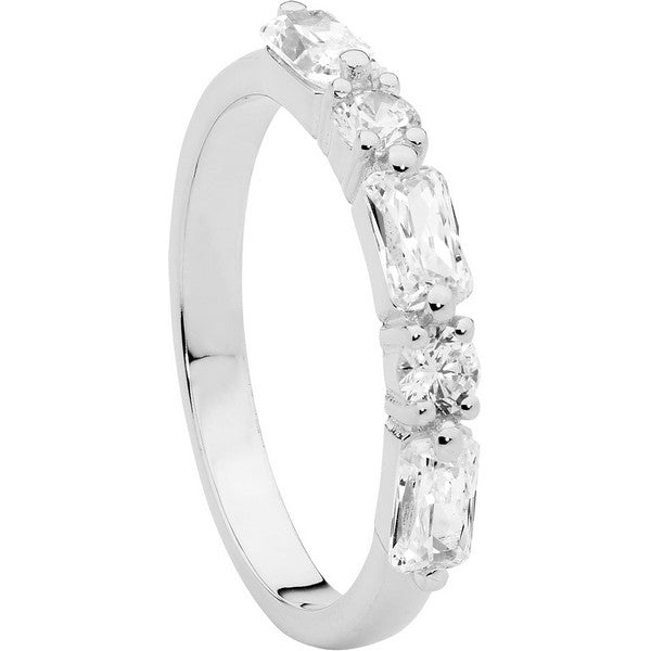 sterling silver cubic zirconia ring
