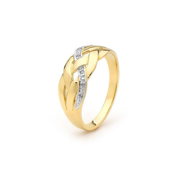 9ct yellow gold Diamond Ring