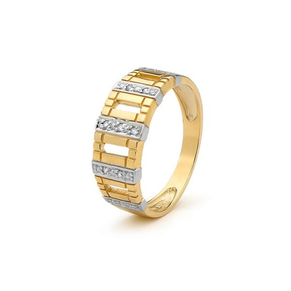 9ct yellow gold Diamond Ring