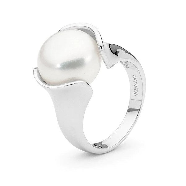 sterling silver freshwater pearl ring